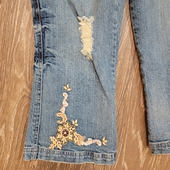 Venus size 4 Women's 90s Y2K cropped Capri jeans - Picture 5 of 6